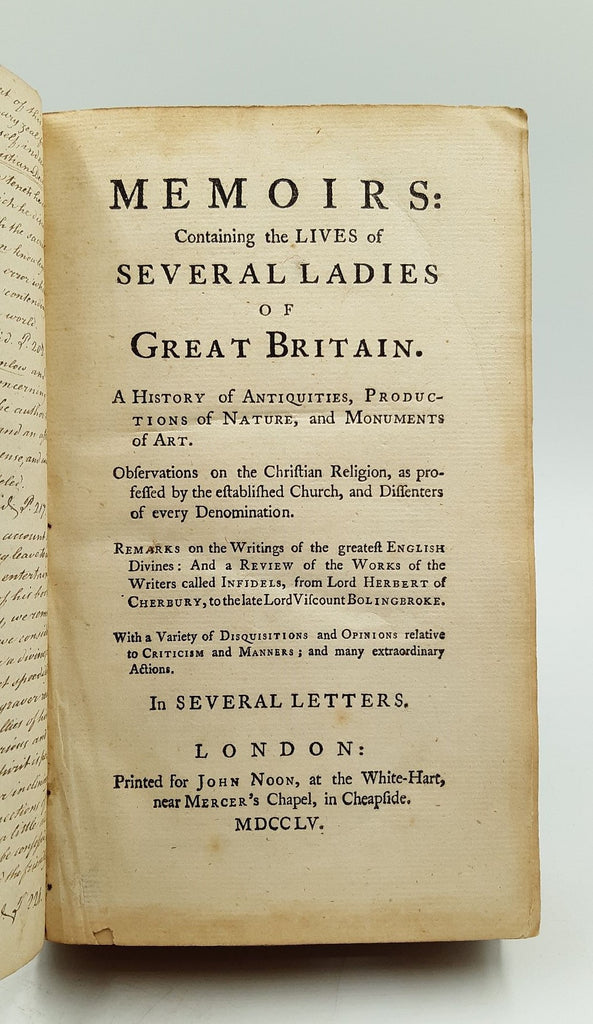 Memoirs: Containing the Lives of Several Ladies of Great Britain
