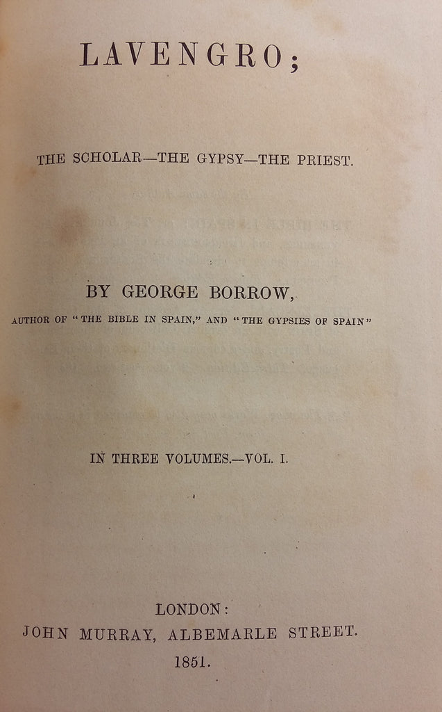 Lavengro; The Scholar - The Gypsy - The Priest