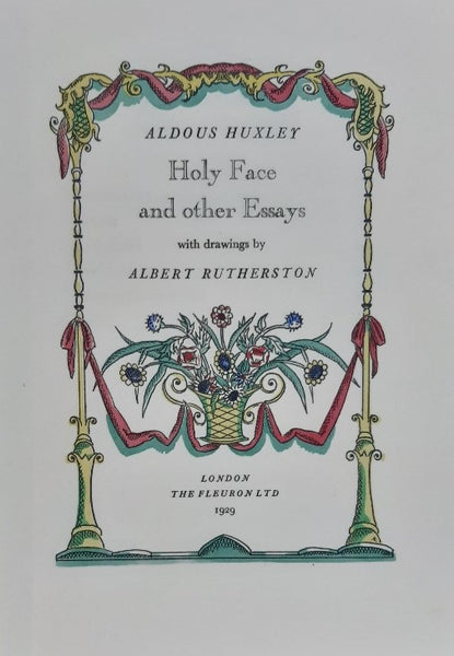 Holy Face and Other Essays