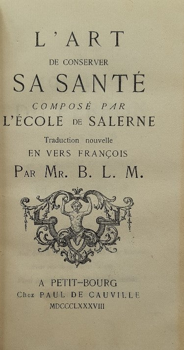 L'Art de conserver sa santé