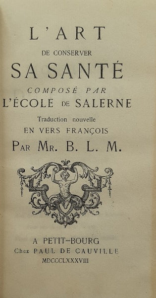 L'Art de conserver sa santé