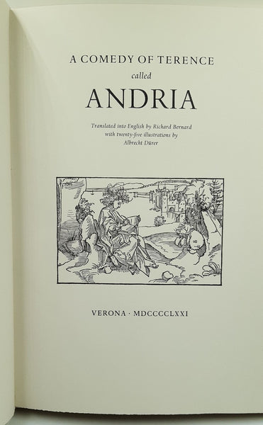 A Comedy of Terence called Andria.