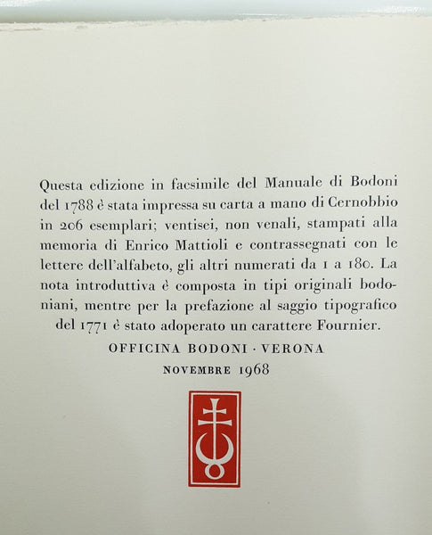 Manuale Tipografico.