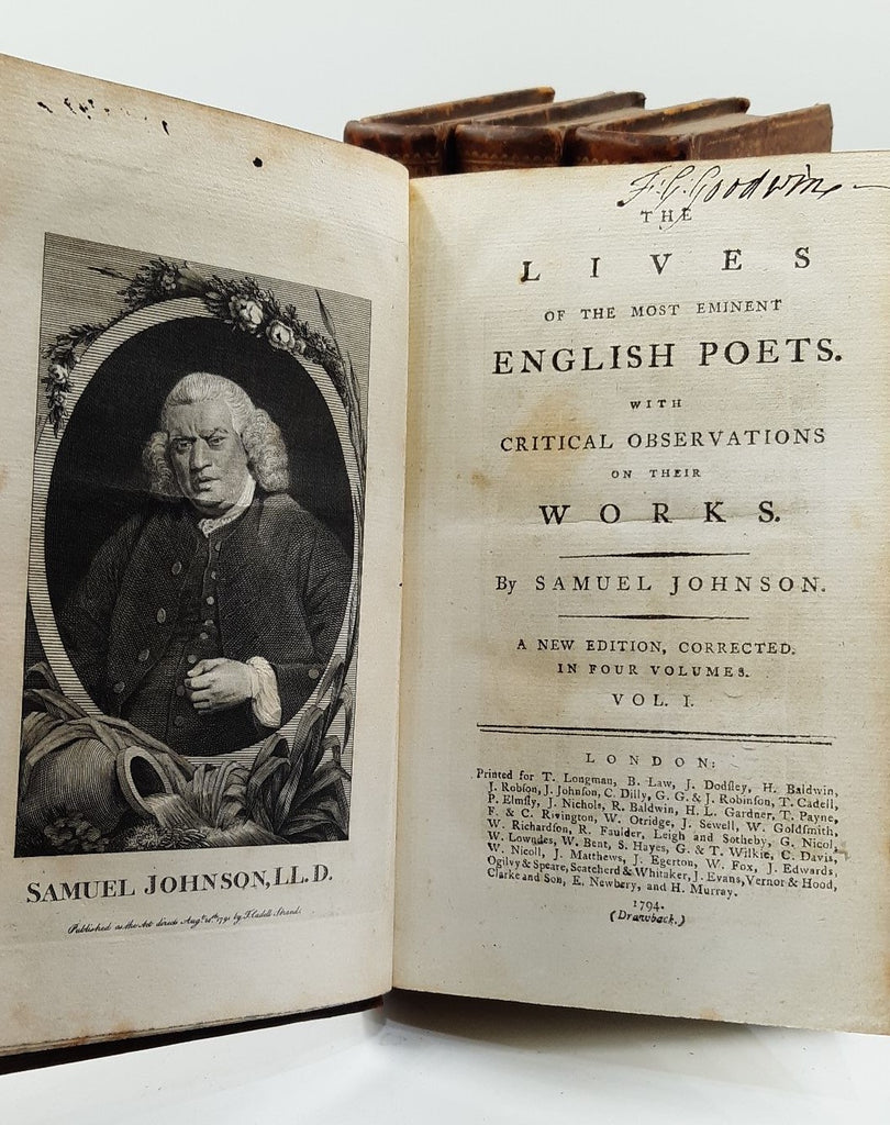 The Lives of the most Eminent English Poets.